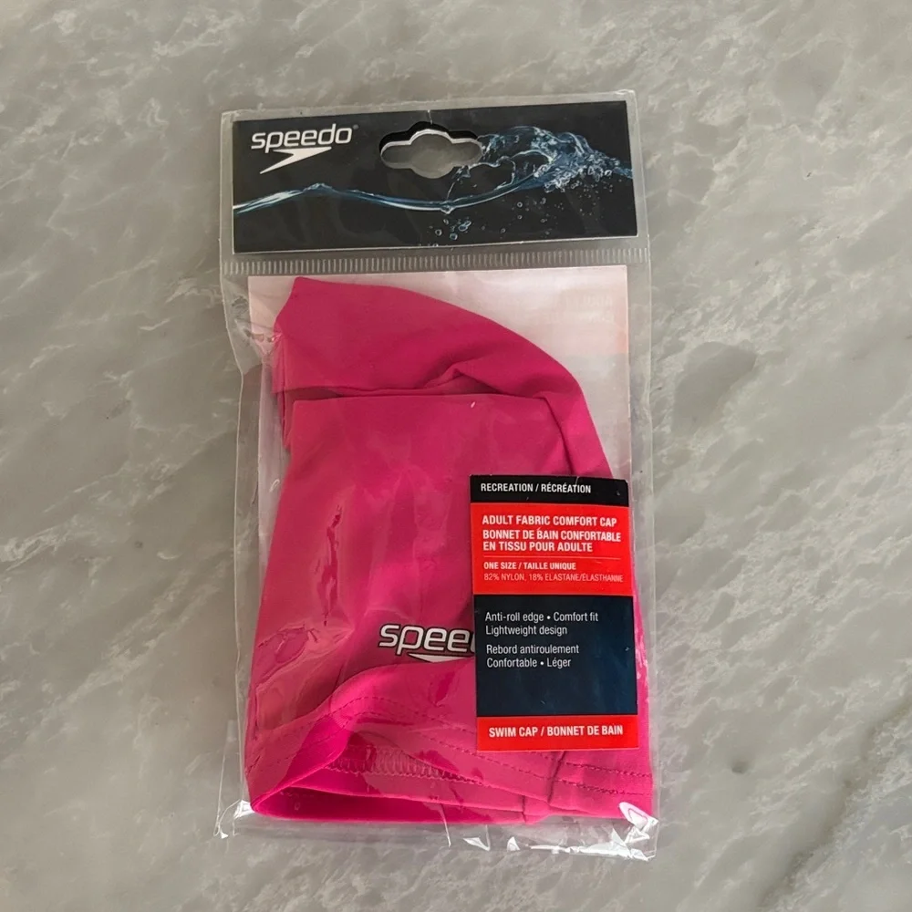 Speedo Vibrant Pink Swim Cap - Picture 1 of 1